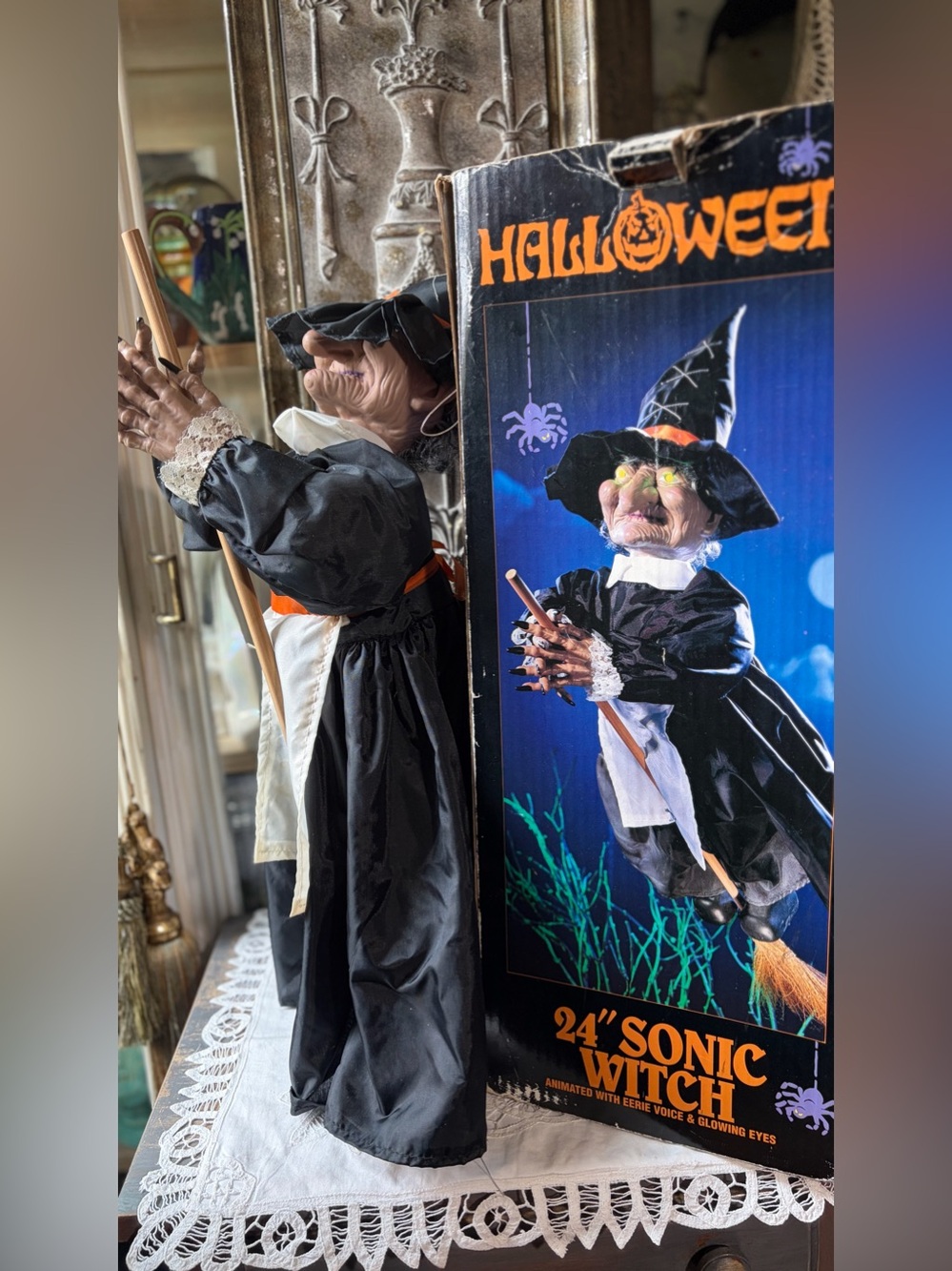 Vintage Halloween Witch decor